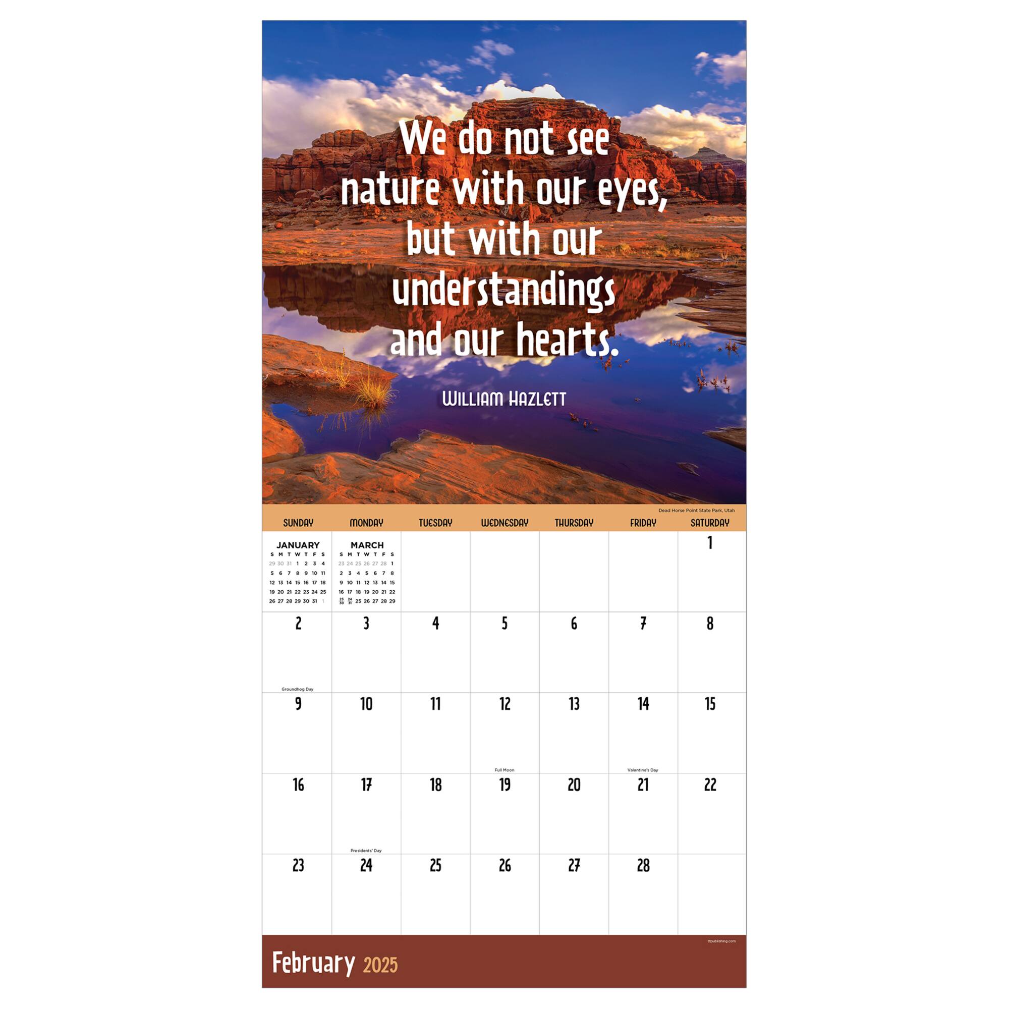 TF Publishing 2025 Great Outdoors Wall Calendar